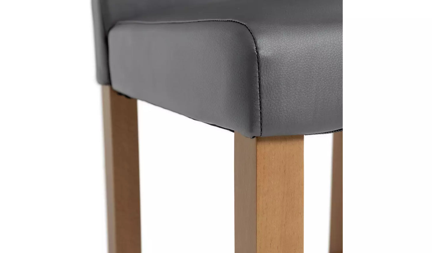 Winslow Faux Leather Bar Stool - Grey
